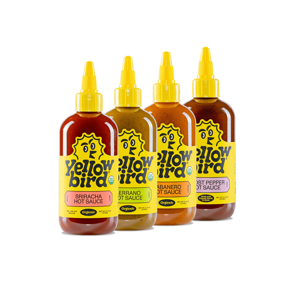 Assorted Made-with-Organic Hot Sauce Set F7