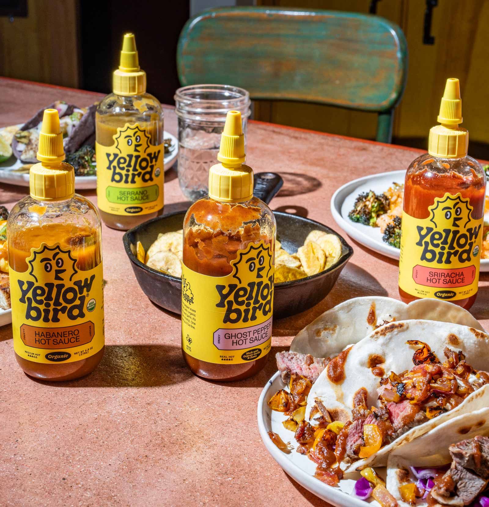Assorted Made-with-Organic Hot Sauce Set F7